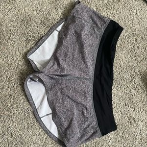 Lululemon Speed Shorts Size 4 Heather Grey